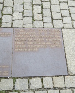 MONUMENT TO WHERE THE BOOKS WERE BURNED